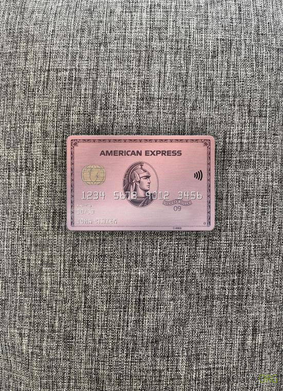 USA Indiana Centier Bank AMEX carte en or rose photolook , avant